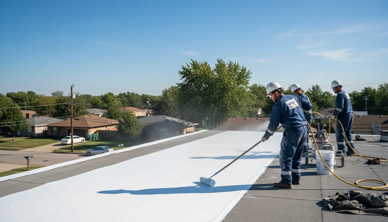 Commercial roof coating in Fruitvale, TX near me